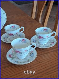 Royal Standard Fine China Pink & Blue Floral Design 20 Piece Dinnerware Grouping Royal Standard Fine China Pink & Blue Floral Design 20 Piece Dinnerware Grouping