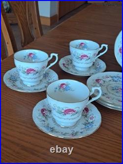 Royal Standard Fine China Pink & Blue Floral Design 20 Piece Dinnerware Grouping Royal Standard Fine China Pink & Blue Floral Design 20 Piece Dinnerware Grouping