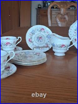 Royal Standard Fine China Pink & Blue Floral Design 20 Piece Dinnerware Grouping Royal Standard Fine China Pink & Blue Floral Design 20 Piece Dinnerware Grouping