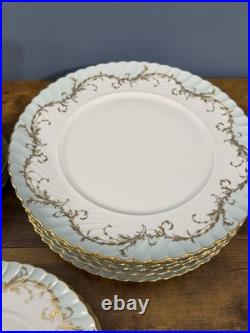 Royal Tettau Duchess Blue Green 39 Pc China Set Germany 1794 8 Place Settings