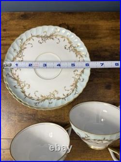 Royal Tettau Duchess Blue Green 39 Pc China Set Germany 1794 8 Place Settings