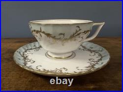 Royal Tettau Duchess Blue Green 39 Pc China Set Germany 1794 8 Place Settings