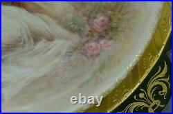 Royal Vienna Nude Enamel Gold Gilt Hand Painted Portrait Plate Art Nouveau Ahne