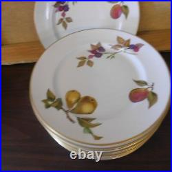 Royal Worcester EVESHAM Gold China salad plates