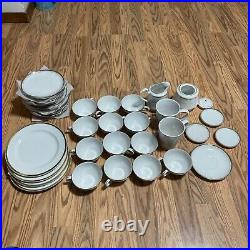 Royalton China Co Translucent Porcelain Golden Elegance Vintage Place Setting
