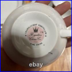 Royalton China Co Translucent Porcelain Golden Elegance Vintage Place Setting