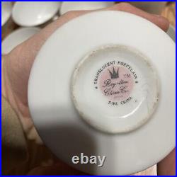 Royalton China Co Translucent Porcelain Golden Elegance Vintage Place Setting
