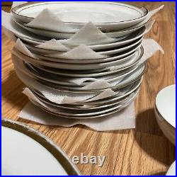 Royalton China Co Translucent Porcelain Golden Elegance Vintage Place Setting