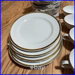 Royalton China Co Translucent Porcelain Golden Elegance Vintage Place Setting