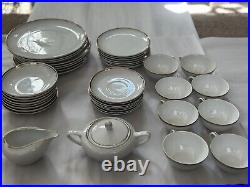 Royalton Golden Elegance Translucent Porclain China Full Set