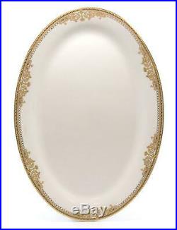 Royalty Porcelain Vintage Floral Gold 49-pc Dinnerware Set'Venezia', Bone China