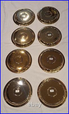 SELETTI LIMITED EDITION GOLD Estetico Quotidiano Porcelain Dinner Plates 8pc