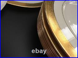 (SET OF 4) LENOX China WESTCHESTER Dinner Plates M-139 Gold Backstamp EXCELLENT