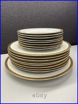 Sango 8453 vintage china set in Empress Gold for 8 people Serving set (49 piece)