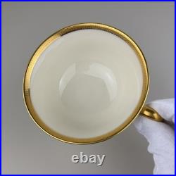 Service for 4 LENOX China Tuxedo Gold Trim 5-pc Place Settings 20 Pcs Tea Cups