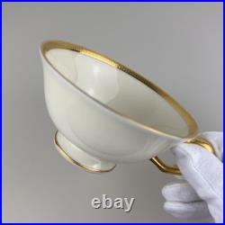 Service for 4 LENOX China Tuxedo Gold Trim 5-pc Place Settings 20 Pcs Tea Cups