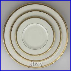Service for 4 LENOX China Tuxedo Gold Trim 5-pc Place Settings 20 Pcs Tea Cups