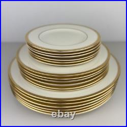 Service for 6 LENOX China Tuxedo Gold Trim 5-pc Place Settings 30 Pcs