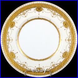 Service for 8 of Antique Minton for Tiffany Gilded Medallion Plates, gilt, gold