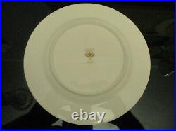 Set 12 Noritake Gold & Sable 9758 Gilt Black Band Enameled Jeweled Salad Plates