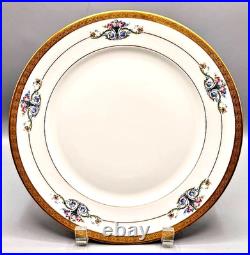 Set 12 Rosenthal Selb Bavaria Pickard China Gold Encrusted Porcelain Plates