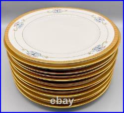 Set 12 Rosenthal Selb Bavaria Pickard China Gold Encrusted Porcelain Plates