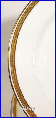 Set 6 Tressmanes & Vogt Limoges Gold Rim Luncheon Plates Pattern 6001