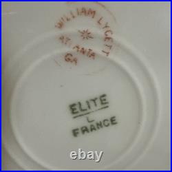 Set Of 12 Limoges JPL / Elite William Lycett Decorated Heavy Gilded Minty 1906