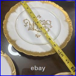 Set Of 12 Limoges JPL / Elite William Lycett Decorated Heavy Gilded Minty 1906