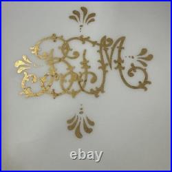 Set Of 12 Limoges JPL / Elite William Lycett Decorated Heavy Gilded Minty 1906