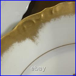 Set Of 12 Limoges JPL / Elite William Lycett Decorated Heavy Gilded Minty 1906