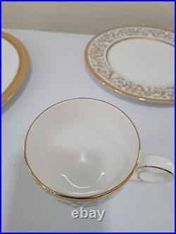 Set Of 4 Noritake Summit Gold China 5 Piece Place Settings New Unboxed