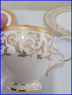 Set Of 4 Noritake Summit Gold China 5 Piece Place Settings New Unboxed