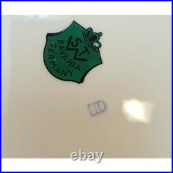 Set Of 7 STW Gold 22kt Smooth Encrusted Bavaria Germany China Dinnerplates Lot