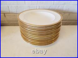 Set of 13 Cauldon England Encrusted Gold Floral Edge Rimmed Bowls