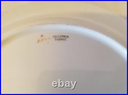 Set of 13 Cauldon England Encrusted Gold Floral Edge Rimmed Bowls