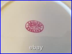 Set of 13 Cauldon England Encrusted Gold Floral Edge Rimmed Bowls