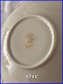 Set of 28 LENOX CITATION GOLD CHINA 8 Plates, 10 Saucer plates, 10 Saucer cups