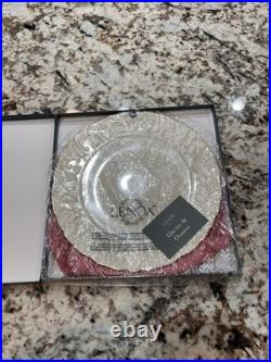 Set of 2 Lenox Georgian Collection 11.5 Cake Plates Gold Trim Ivory China NIB