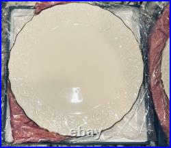 Set of 2 Lenox Georgian Collection 11.5 Cake Plates Gold Trim Ivory China NIB