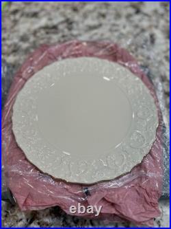 Set of 2 Lenox Georgian Collection 11.5 Cake Plates Gold Trim Ivory China NIB