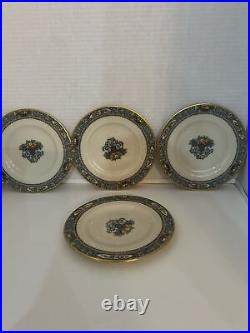 Set of 4 Lenox AUTUMN 6-1/4 Bread Plates Gold Mark