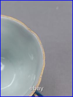 Set of 6 Nippon Hand Painted Pink Roses Cobalt & Gold Demitasse Cups & Saucers Set of 6 Nippon Hand Painted Pink Roses Cobalt & Gold Demitasse Cups & Saucers