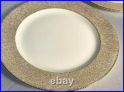 Set of 6 Spode Fine Bone China England Y8590 Z Europa Gold Dinner Plates 12.5