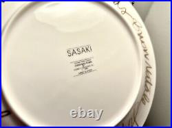 Set of 8 Vintage Sasaki Christmas Stars Ultra Fine China Plate 7.5 Japan 1985