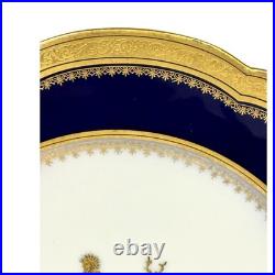 Sèvres Porcelain Château des Tuileries 1848 Heraldic Armorial Cabinet Plate