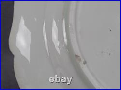 Sevres Style Hand Painted Watteau Scene Celeste Blue & Raised Gold Plate B Sevres Style Hand Painted Watteau Scene Celeste Blue & Raised Gold Plate B