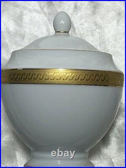 Small Vintage 1980's Fairmont Fine China Porcelain Linton Gold Domed Lidded Urn