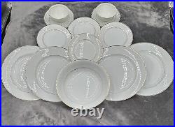 Sonnet Fine China White With Gold Trim Sonnet Fine China White With Gold Trim