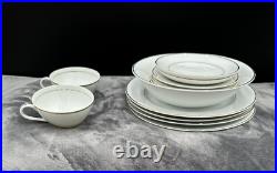Sonnet Fine China White With Gold Trim Sonnet Fine China White With Gold Trim